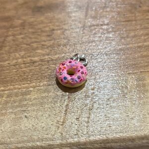 Pink Donut Charm with Sprinkles